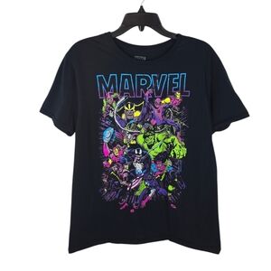 {Marvel} Men's Marvel Characters Print Graphic T-Shirt - Size LARGE